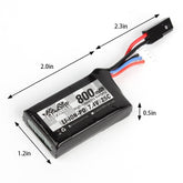 Hosim RC Cars Battery, 800mAh Li-ion  Battery for 9130 9136 9137 9138 9145